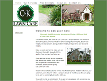 Tablet Screenshot of cklawncare.com